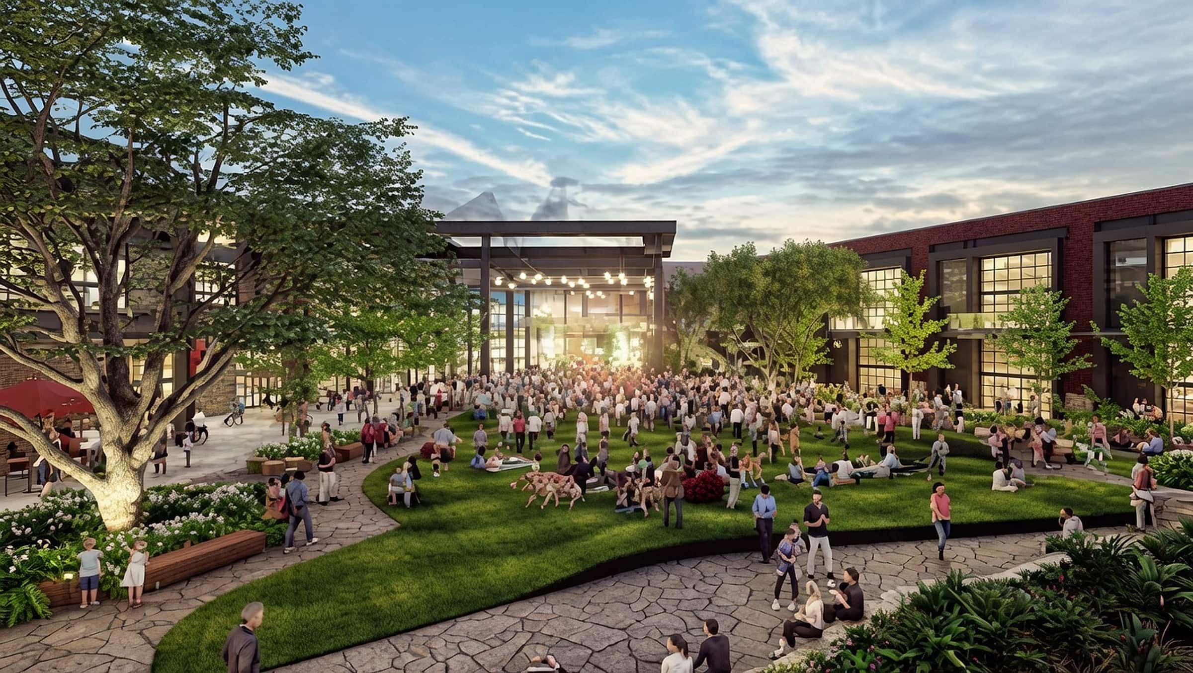 The North Point district in Alpharetta, Georgia — site of the approved arena-anchored redevelopment