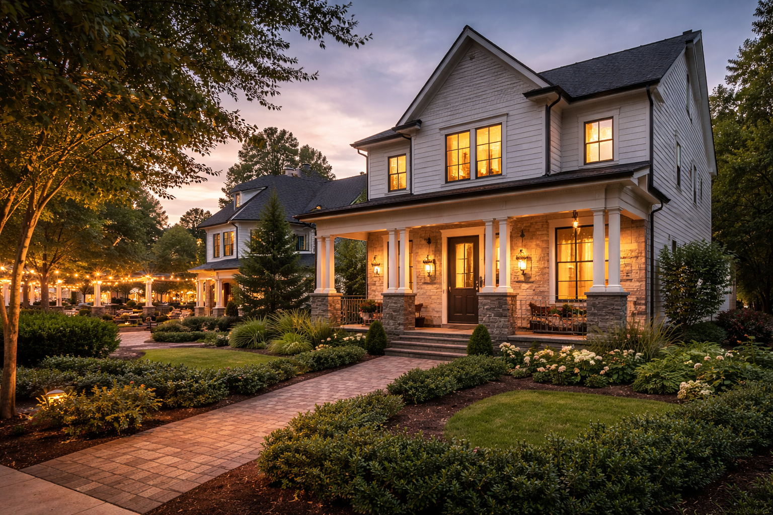 Downtown Alpharetta garden-style home with walkable lifestyle